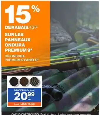 Patrick Morin ONDURA PREMIUM 9 PANELS offer