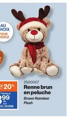 Patrick Morin Brown Reindeer Plush offer