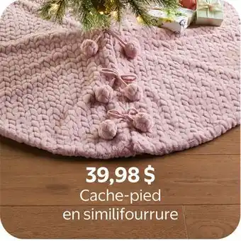 Walmart Cache-pied en similifourrure offer