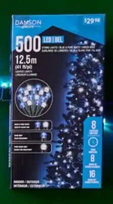 Walmart Jeu de 500 lumiéres a DEL Danson Decor offer