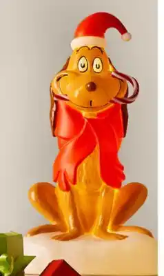 Walmart Décoration moulée par soufflage Le Grincheux ou Max 14 po offer