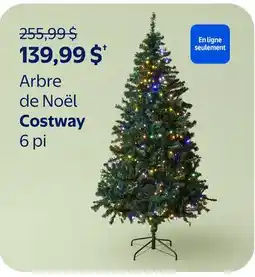 Walmart Arbre de Noël Costway offer