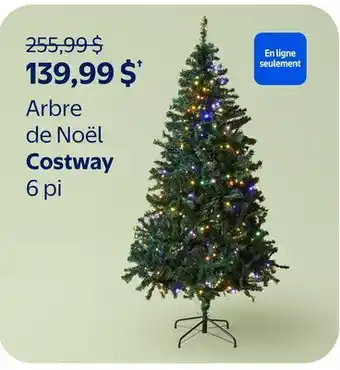 Walmart Arbre de Noël Costway offer