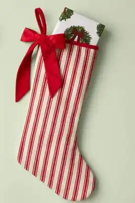 Walmart Bas de Noël rayé offer