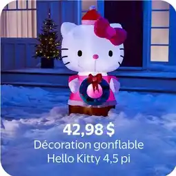Walmart Décoration gonflable Hello Kitty 4,5 pi offer