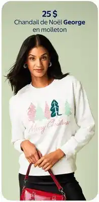 Walmart Chandail de Noël George en molleton offer