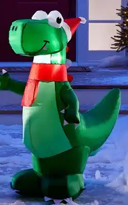 Walmart Décoration gonflable dinosaur 4 pi Holiday Time offer