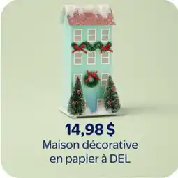 Walmart Maison décorative en papier à DEL offer
