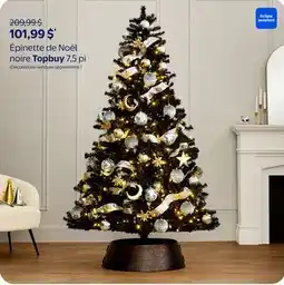 Walmart Épinette de Noël noire Topbuy 7,5 pi offer