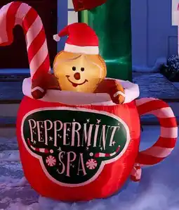 Walmart Tasse gonflable décorative Holiday Time avec biscuit au pain d'épice 5 pi offer