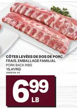L'Intermarché CÔTES LEVÉES DE DOS DE PORC | PORK BACK RIBS offer