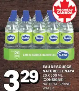L'Intermarché EAU DE SOURCE NATURELLE | NATURAL SPRING WATER, 20 X 500 ML offer