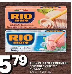 L'Intermarché THON PÂLE ENTIER | SOLID LIGHT TUNA, 3 X 64/80 G offer