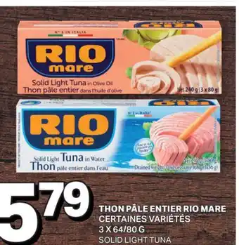 L'Intermarché THON PÂLE ENTIER | SOLID LIGHT TUNA, 3 X 64/80 G offer