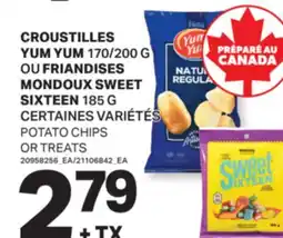 L'Intermarché CROUSTILLES 170/200 G OU FRIANDISES MONDOUX SWEET SIXTEEN 185 G/ POTATO CHIPS OR TREATS offer