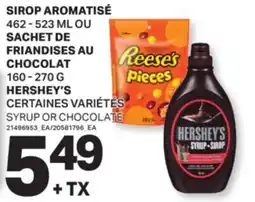 L'Intermarché SIROP AROMATISÉ 462-523 ML OU SACHET DE FRIANDISES AU CHOCOLAT 160-270 G | SYRUP OR CHOCOLATE offer