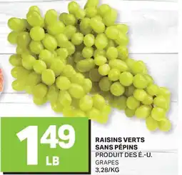 L'Intermarché RAISINS VERTS SANS PÉPINS | GRAPES offer