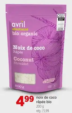 Avril Noix de coco râpée bio offer
