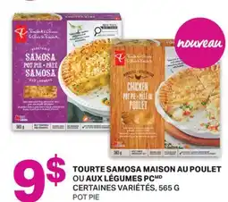 L'Intermarché TOURTE SAMOSA MAISON AU POULET AUX LÉGUMES | POT PIE, 565 G offer