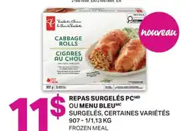 L'Intermarché REPAS SURGELÉS OU MENU BLEU | FROZEN MEAL, 907 - 1/1,13 KG offer
