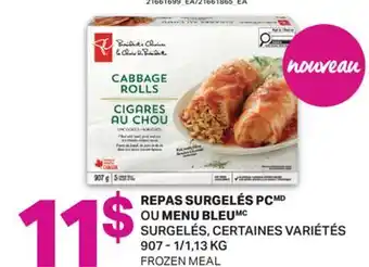 L'Intermarché REPAS SURGELÉS OU MENU BLEU | FROZEN MEAL, 907 - 1/1,13 KG offer