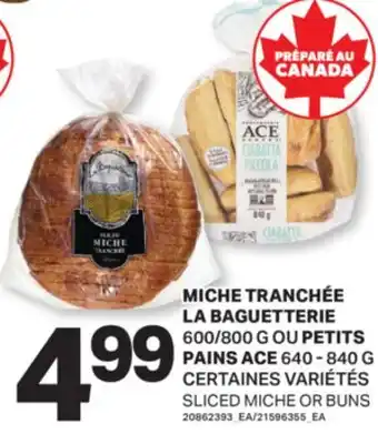 L'Intermarché MICHE TRANCHÉE, 600/800G OU PETITS PAINS, 640-840G | SLICED MICHE OR BUNS offer