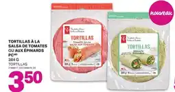L'Intermarché TORTILLAS À LA SALSA DE TOMATES OU AUX ÉPINARDS | TORTILLAS, 384 G offer