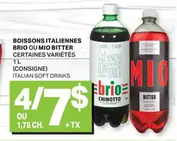 L'Intermarché BOISSONS ITALIENNES | ITALIAN SOFT DRINKS, 1 L offer