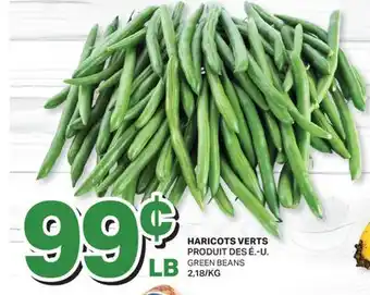 L'Intermarché HARICOTS VERTS | BEANS offer