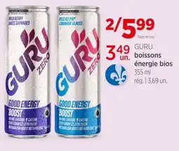 Avril Boissons énergie bios offer