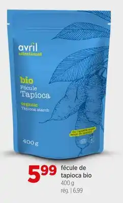 Avril fécule de tapioca bio offer