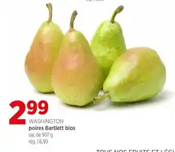 Avril WASHINGTON poires Bartlett bios offer