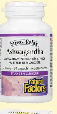 Avril NATURAL FACTORS ashwagandha 600 mg offer