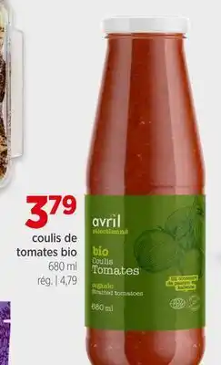 Avril coulis de tomates bio offer