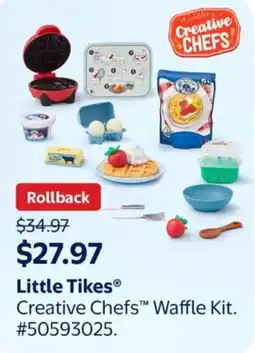Walmart Little Tikes creative chefs waffle kit offer