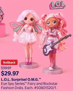 Walmart L.O.L. Surprise! O.M.G. offer