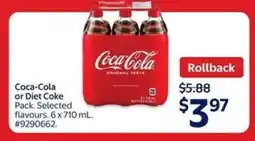 Walmart Coca-Cola or Diet Coke Pack offer