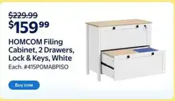 Walmart HOMCOM Filing Cabinet offer