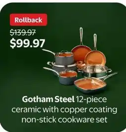 Walmart Gotham Steel 12-piece cookware set offer