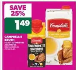 Real Canadian Superstore CAMPBELL’S BROTH offer