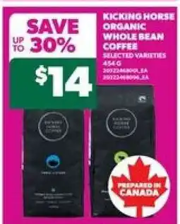 Real Canadian Superstore Kicking Horse Organic Whole Bean Coffee offer