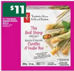 Real Canadian Superstore PC Thai Basil Shrimp Spring Rolls offer