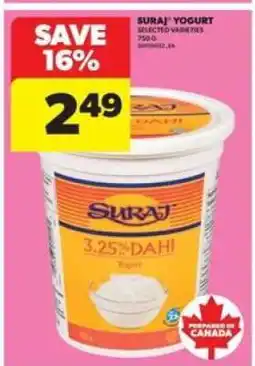 Real Canadian Superstore Suraj Yogurt offer