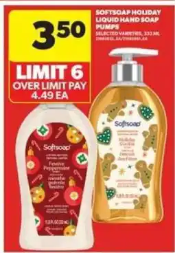 Real Canadian Superstore Softsoap Holiday Liquid Hand Soap Pumps offer