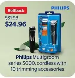 Walmart Philips Multigroom series 3000 offer