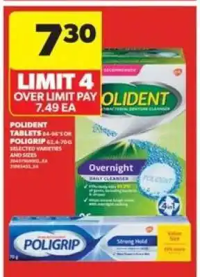 Real Canadian Superstore Polident Tablets or Poligrip offer