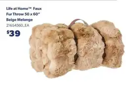 Real Canadian Superstore Life at Home Faux Fur Throw 50 x 60” offer