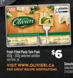 Real Canadian Superstore Olivieri Fresh Filled Pasta Twin Pack offer