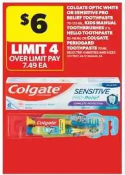 Real Canadian Superstore COLGATE Toothpaste or Toothbrushes offer