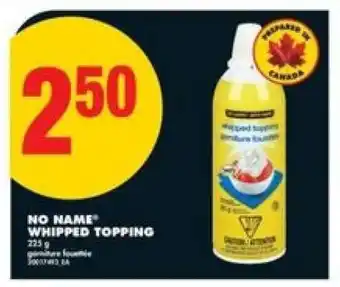 No Frills No Name Whipped Topping offer
